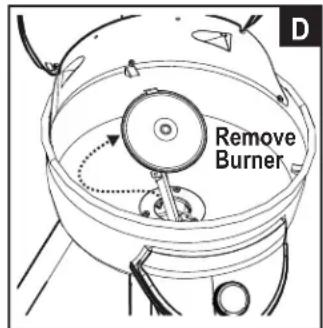Remove Burner D