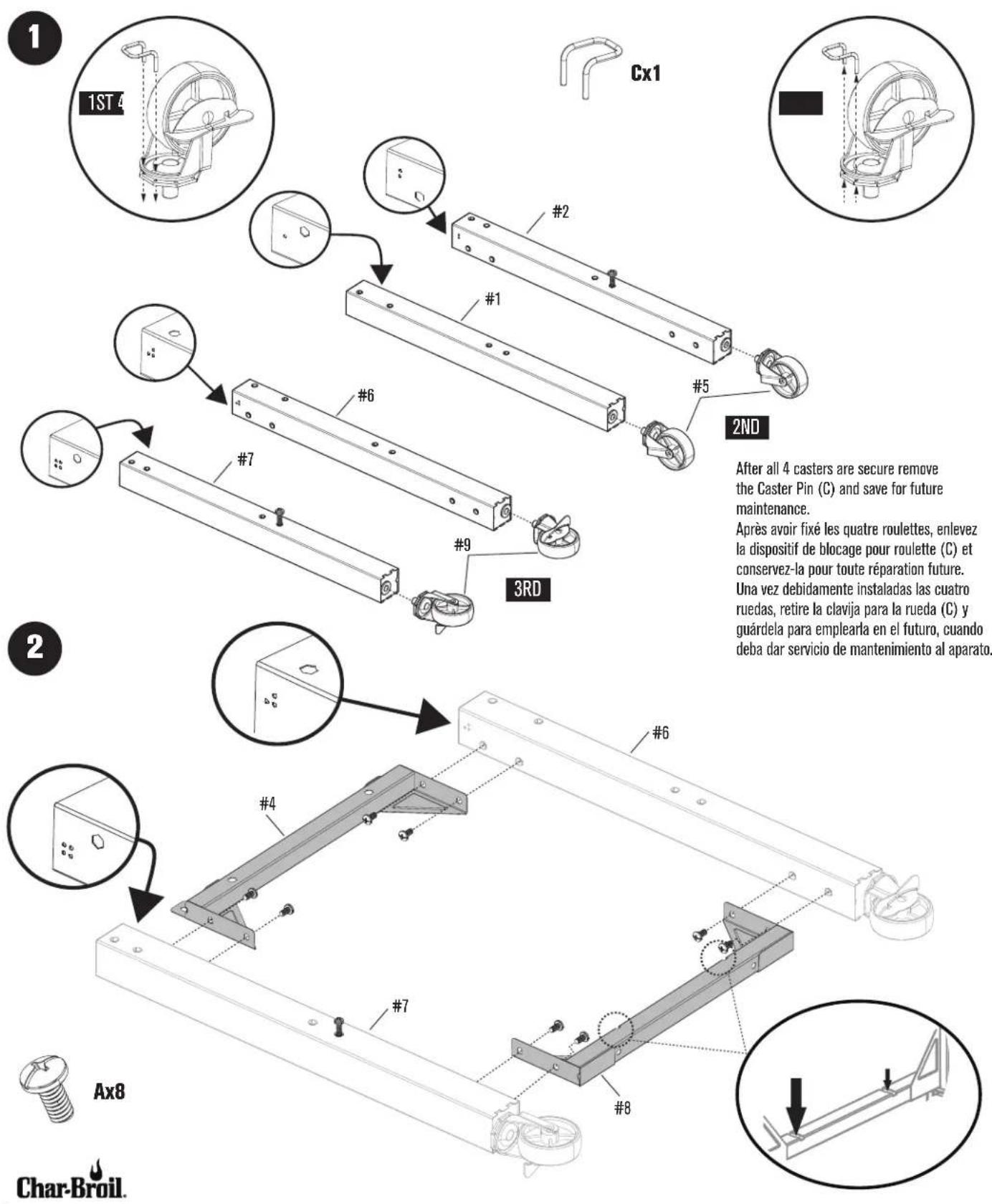 CHAR BROIL 463286023 - ASSEMBLY / ASSEMBLAGE / ASAMBLEA - 1