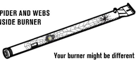 CHAR BROIL 463670023 - SPIDER AND WEBS INSIDE BURNER - 1