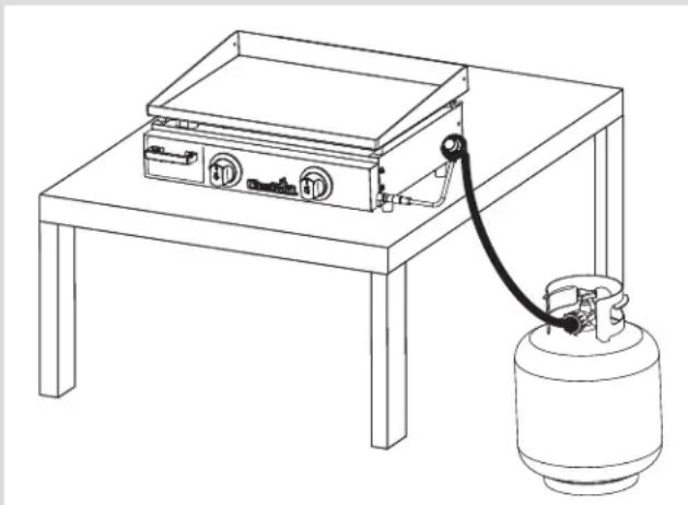 CHAR BROIL 463670023 - For Use With 20lb LP Cylinder - 1