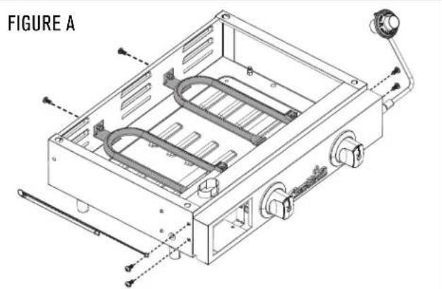 CHAR BROIL 463670023 - TRÉS IMPORTANT : les tubes de brûleur doivent entraîr à nouveau dans les ouvertures de la valve. Voir les schémas à droite. - 2