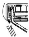 HAIER AS18GS1ERA - Connexion du cable avant l'installation de l'unité interieure - 1