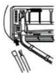 HAIER AS18GS1ERA - Al conectar el cable antes de instalar la unidad de interior - 1