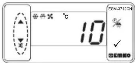Emko ESM-3712-CN - Changing and Saving Defrost Time Set Value - 2