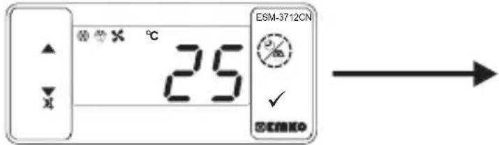 Emko ESM-3712-CN - Andern und Speichern der eingestellten Abtauzeit - 1