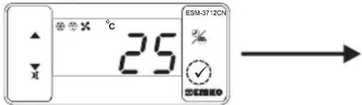 Emko ESM-3712-CN - Andern und Speichern von eingestellten Temperaturwerten - 1