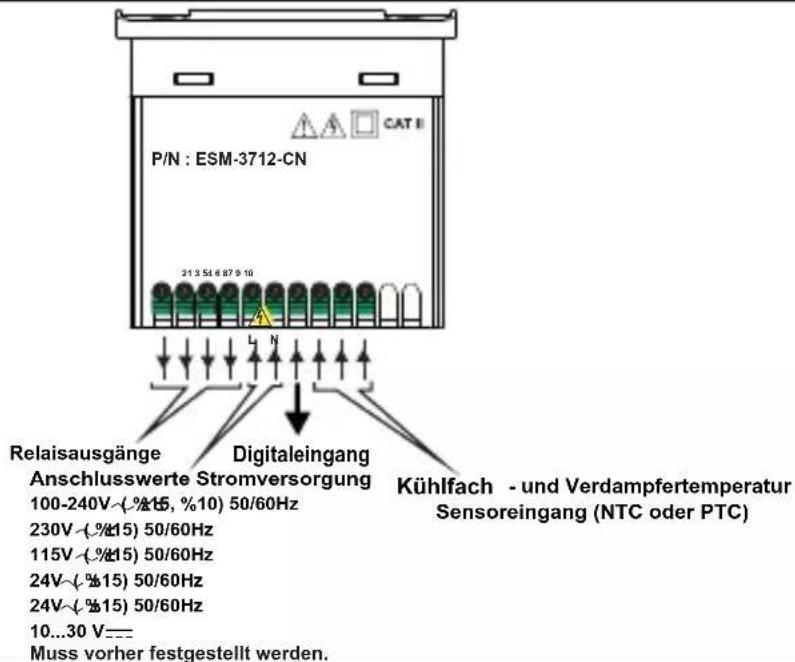 Emko ESM-3712-CN - Die elektrischen Anschlüsse - 1
