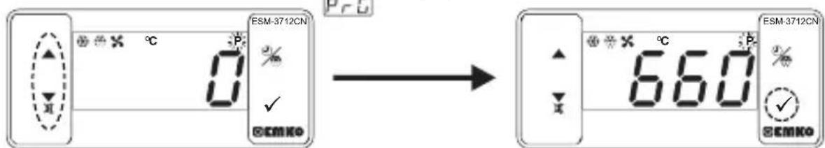 Emko ESM-3712-CN - Accesso alla modalità di programmazione, modifica e salvataggio dei parametri Schermata principale di funzionamento - 2