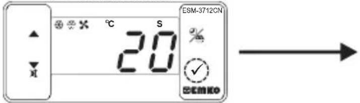 Emko ESM-3712-CN - Changing and Saving Temperature Set Value - 3