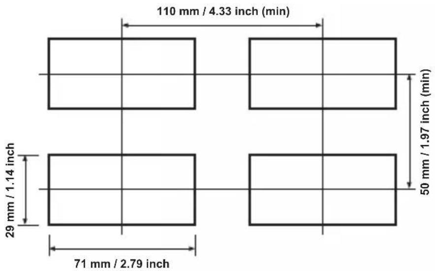 Emko ESM-3712-CN - Panel Cut-Out - 1