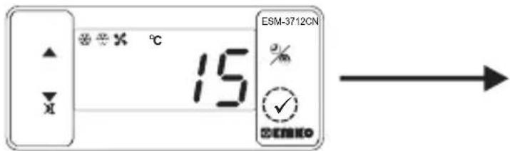 Emko ESM-3712-CN - Andern und Speichern der eingestellten Abtauzeit - 3