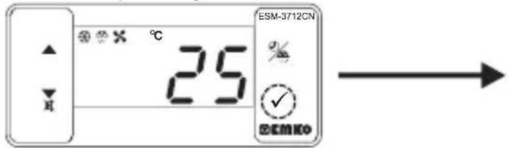 Emko ESM-3712-CN - Changing and Saving Temperature Set Value - 1