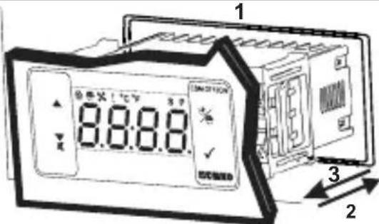 Emko ESM-3712-CN - Panel Mounting and Removing - 1