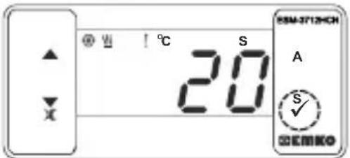Emko ESM-3712-HCN - Changing and Saving Temperature Set Value - 3
