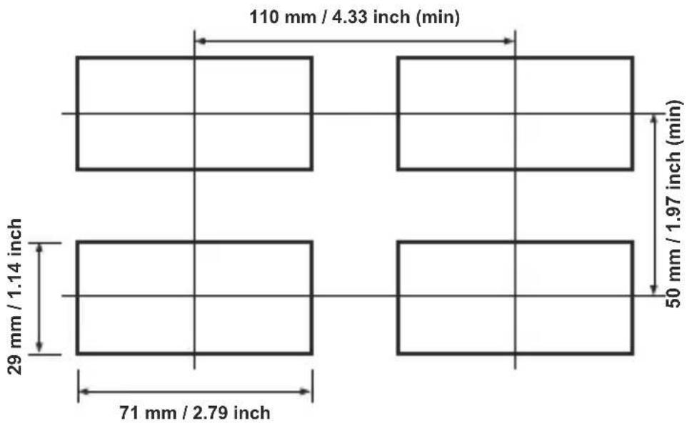Emko ESM-3712-HCN - Panel Cut-Out - 1