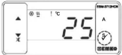 Emko ESM-3712-HCN - Changing and Saving Temperature Set Value - 1