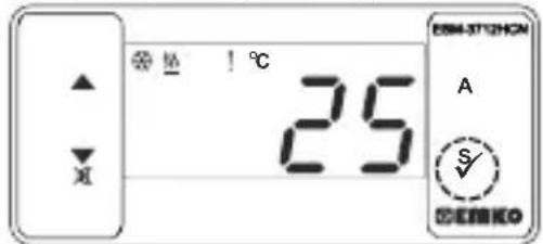 Emko ESM-3712-HCN - Cambiar y guardar el valor establecido de temperatura - 1