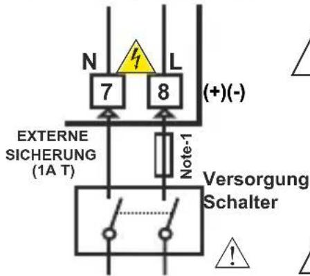 Emko ESM-3712-HCN - Versorgungsspannungseingang-Anschluss des Geräts - 1