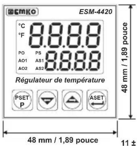 Emko ESM-9920 - Découpe de panneau: - 4