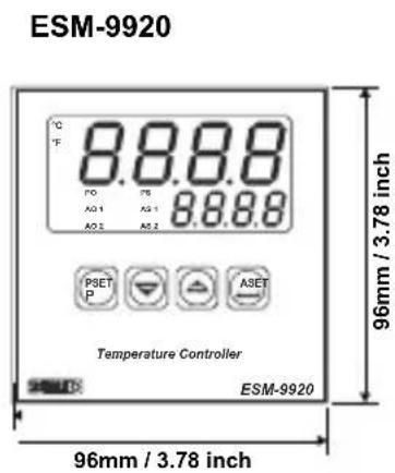 Emko ESM-9920 - Panel CutOut : - 7