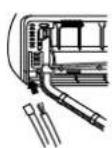HAIER AS09GS1ERA - Al conectar el cable antes de instalar la unidad de interior - 1