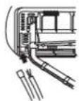 HAIER AS09GS1ERA - When connecting the cable before installing the indoor unit - 1