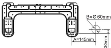 B=Ø60mm A=145mm 30mm