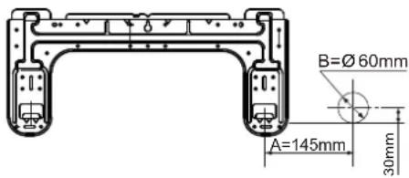 B=Ø 60mm A=145mm 30mm