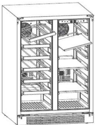 Zephyr BWB24C32AG - Removing the Wire or Glass Shelf - 3