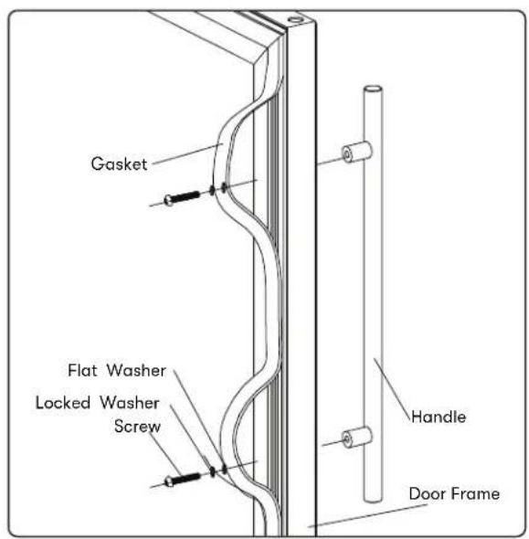 Gasket Flat Washer Locked Washer Screw Handle Door Frame