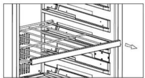 Zephyr BBV24C01AG - Removing the Wire or Glass Shelf - 3