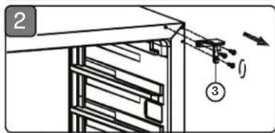 Zephyr BWN24C02AG - Reversing the Door Swing of Your Appliance - 2