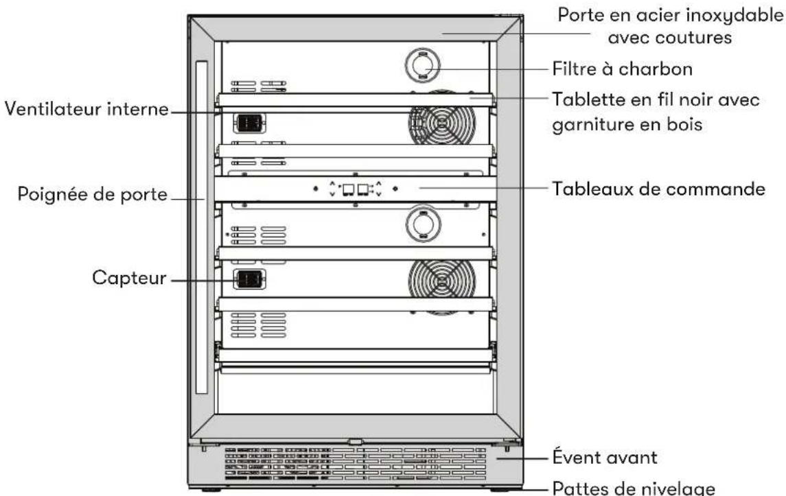 Zephyr BWN24C02AG - Identification des pieces - 1