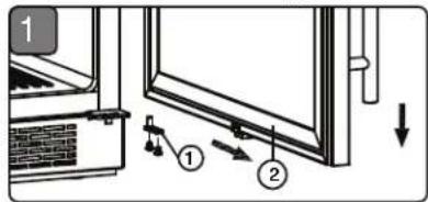 Zephyr BWN24C02AG - Inverser l'ouverture de la porte de votre apparéil - 1