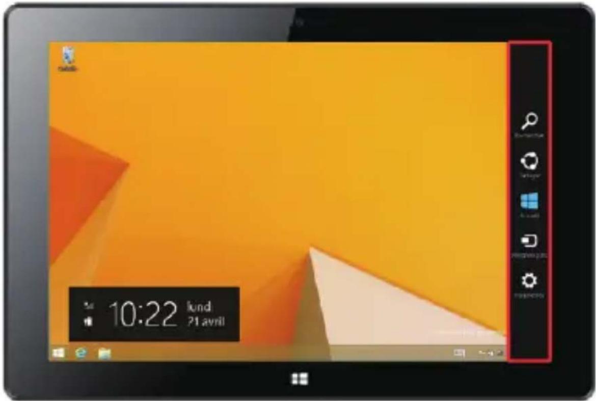 HAIER HaierPad W1048 - Colonne des menus - 1
