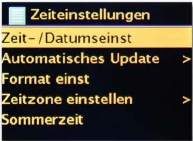 Telestar DABMAN i300 CD - Zeit-/Datumseinst - 1