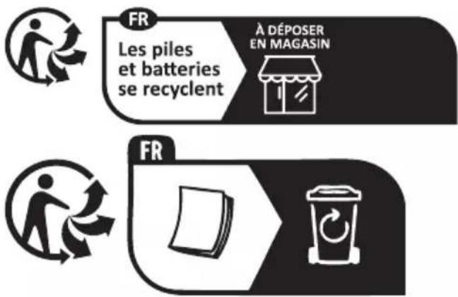 FR Les piles et batteries se recyclent À DÉPOSER EN MAGASIN FR
