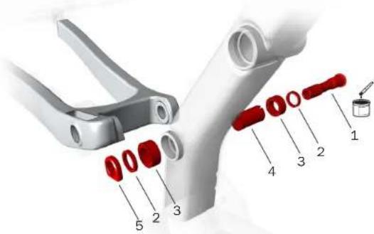 Technical diagram of a mechanical assembly with numbered parts for identification