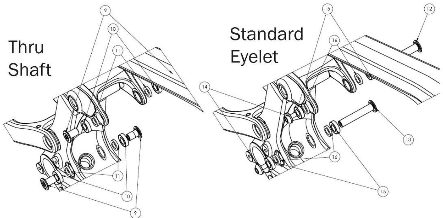 Thru Shaft Standard Eyelet