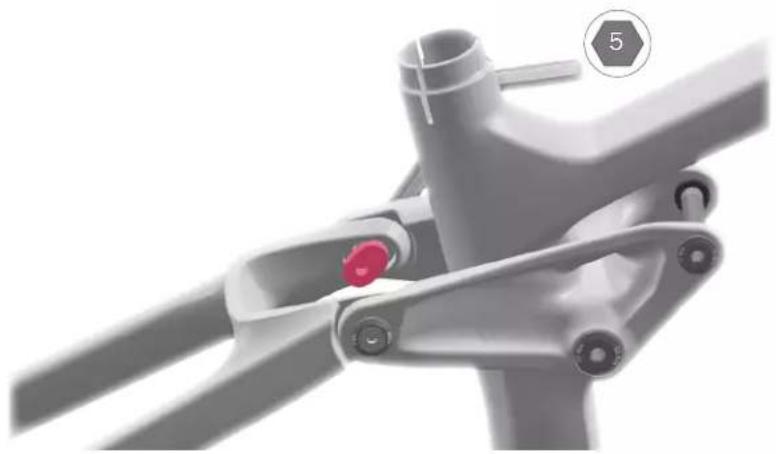 TREK Rail 5 Gen 3 - Tube de direction plus incliné Angle de tube de direction plus tolérant - 3