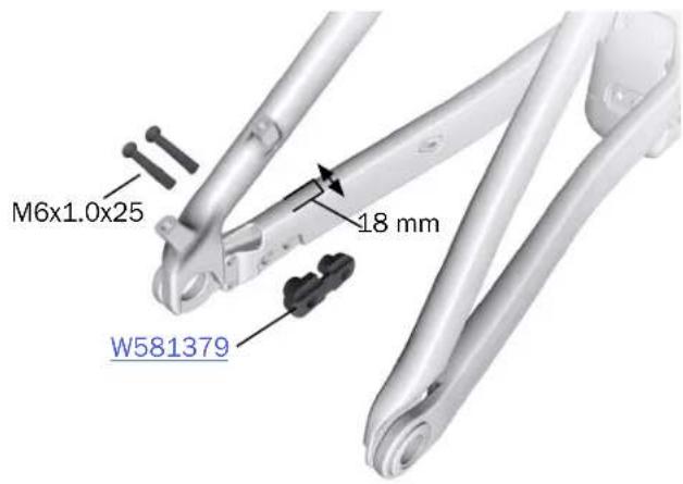 M6x1.0x25 18 mm W581379
