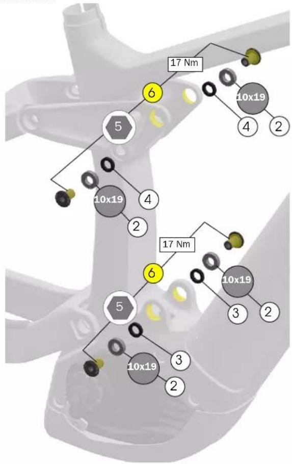 TREK Rail 5 Gen 3 - Fixations d'amortisseur - 2