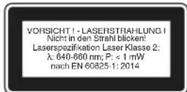 EINHELL BT-LEM 70 - Gevaar! Laserstraling - 1