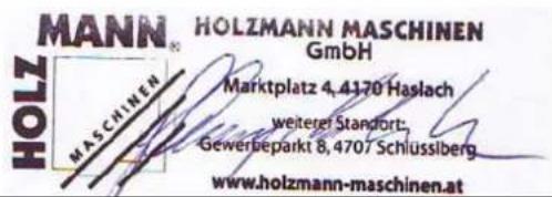 Holzmann OBF 1200 - HINWEIS - 1
