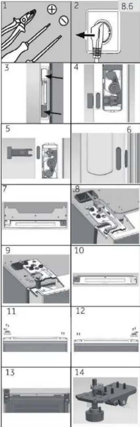 HAIER H2F-385WD - Reversibilidad de la puerta - 1