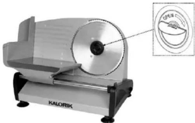 KALORIK AS 45493 BK - Para retirar la cuchilla: - 1