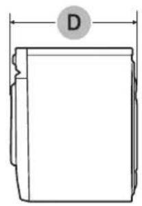 SAMSUNG WW25B6900AW - Dimensions - 3