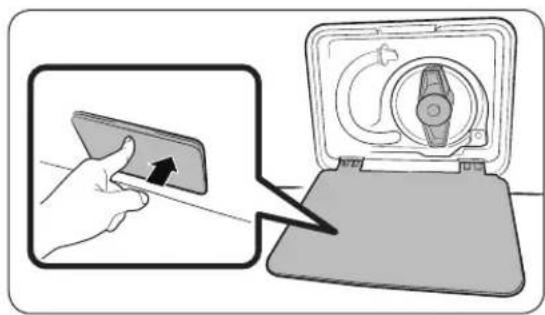 SAMSUNG WW25B6900AW - Emergency drain - 1