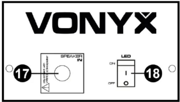 Vonyx VPS082A - LED switch (passive speaker) - 1
