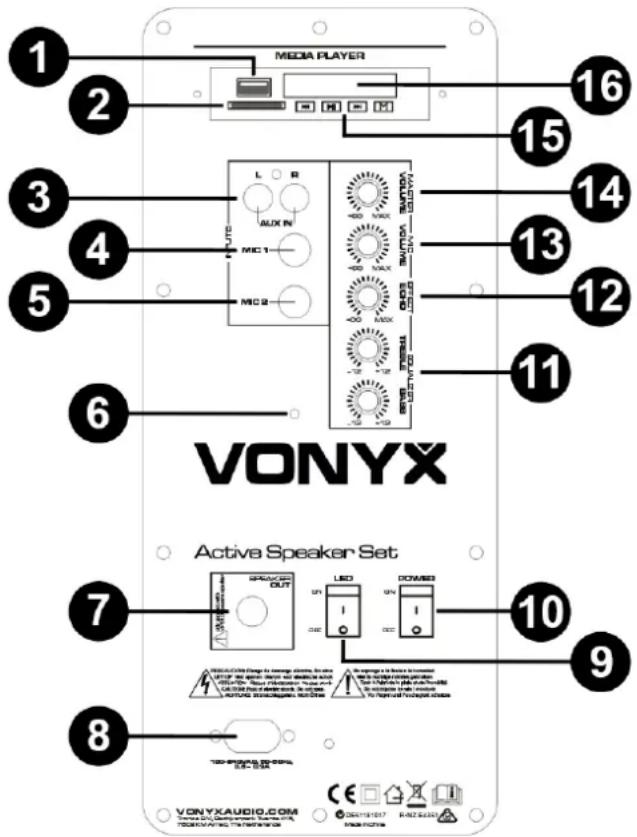 Vonyx VPS082A - LCD display - 1